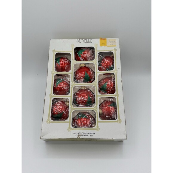 VINTAGE LOT 37 GLASS MULTICOLOR  CHRISTMAS TREE ORNAMENTS BOXES HANDPAINTED - Picture 5 of 9